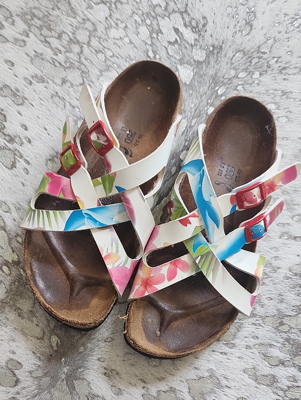 Birkenstock Birki's Sandal Flana Tropical Print Sz39